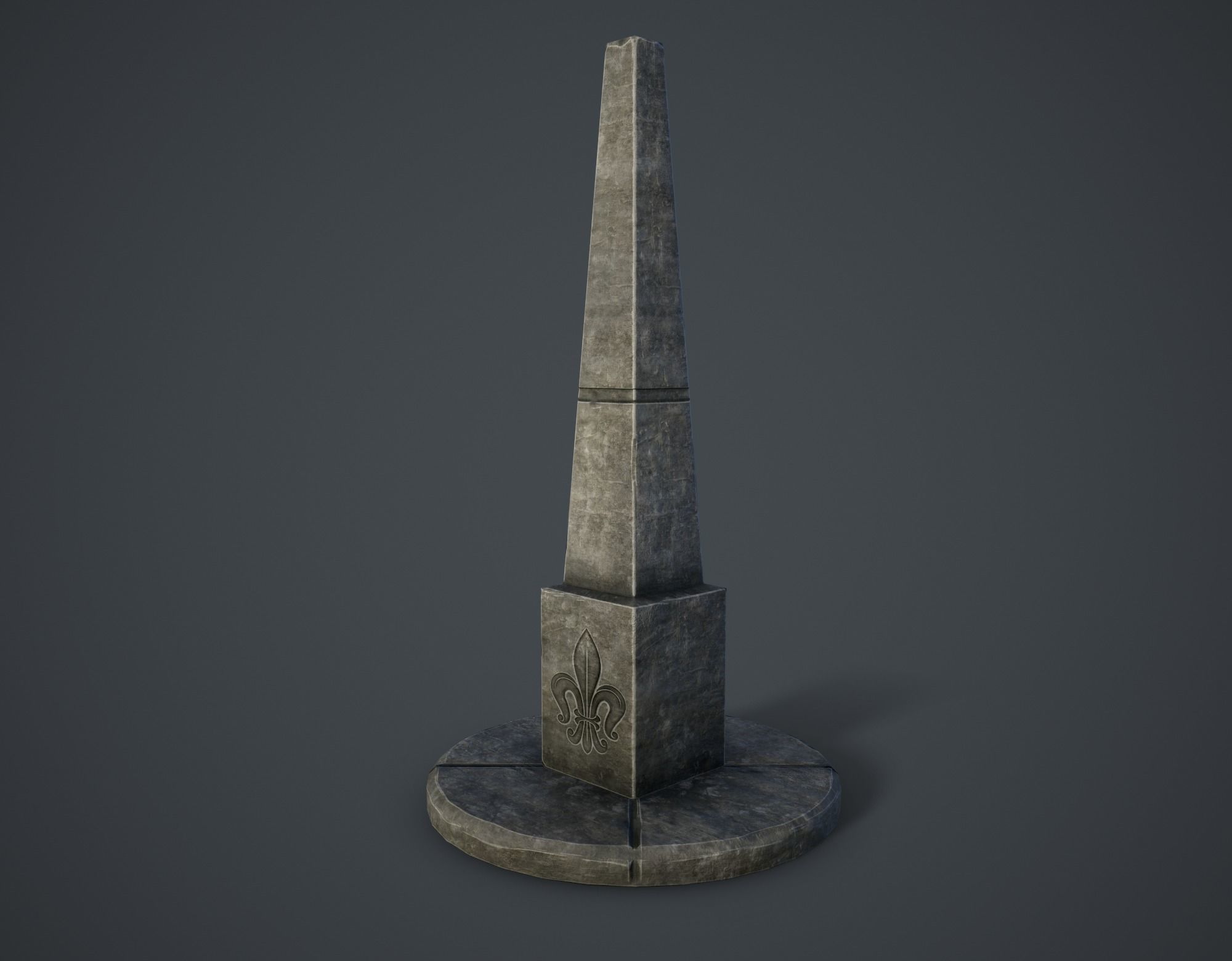 Obelisk Low-poly 3D model