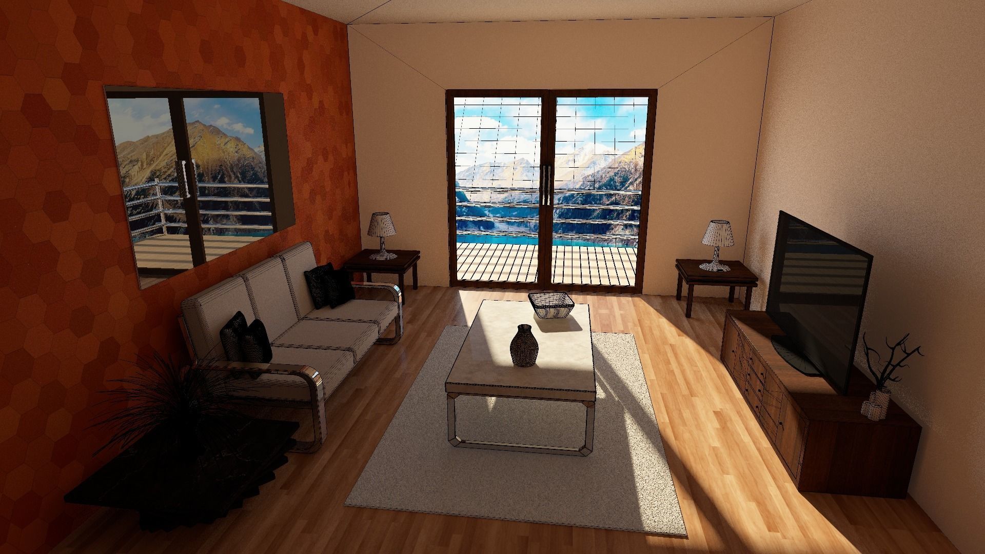 Living Room  3D model_8