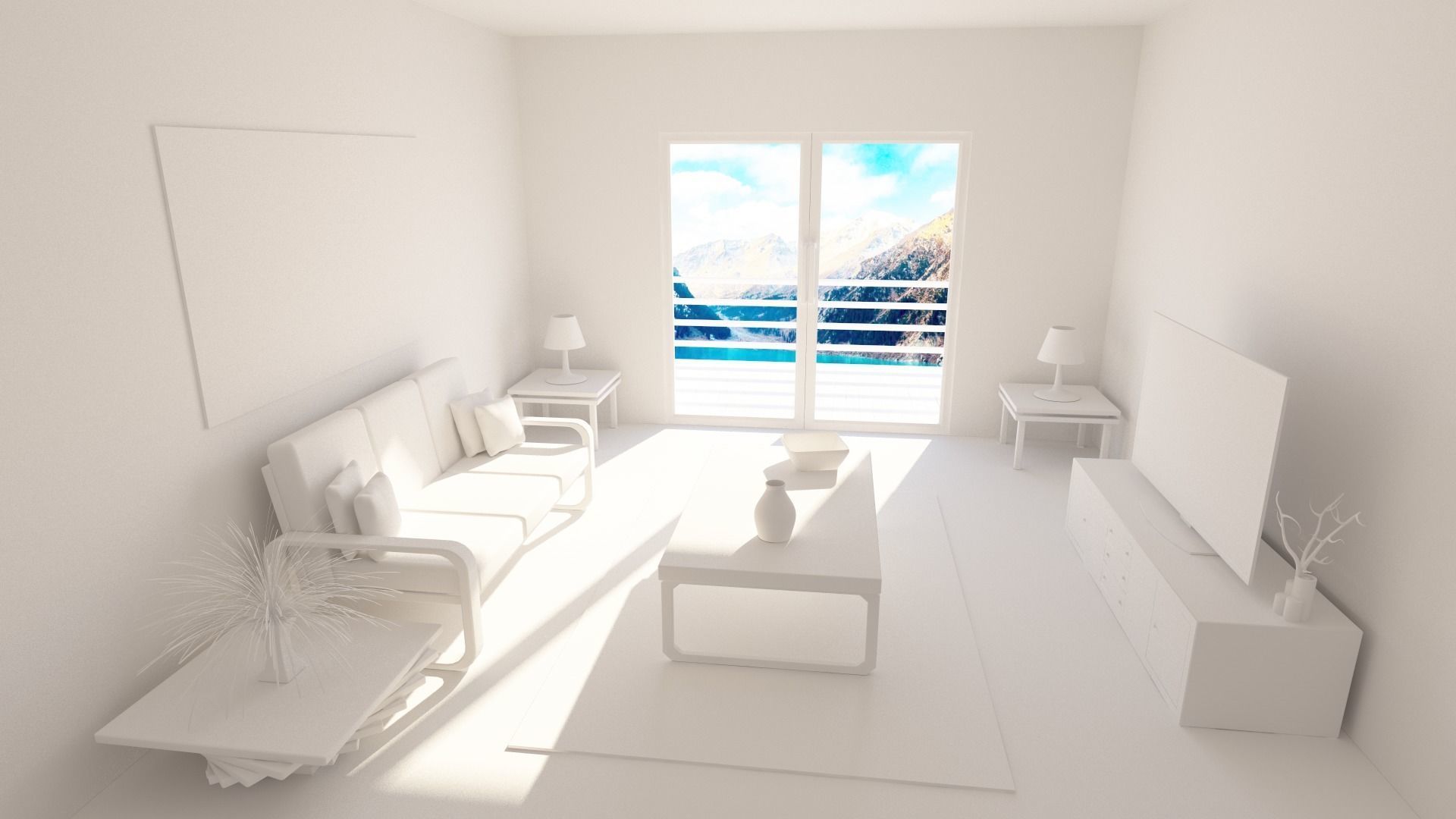 Living Room  3D model_5