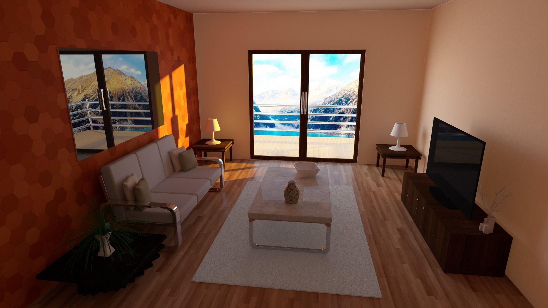 Living Room  3D model_3