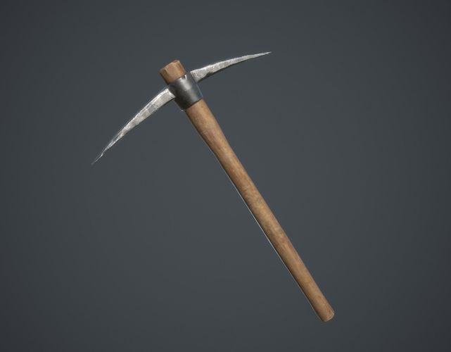 Pickaxe Low-poly 3D model