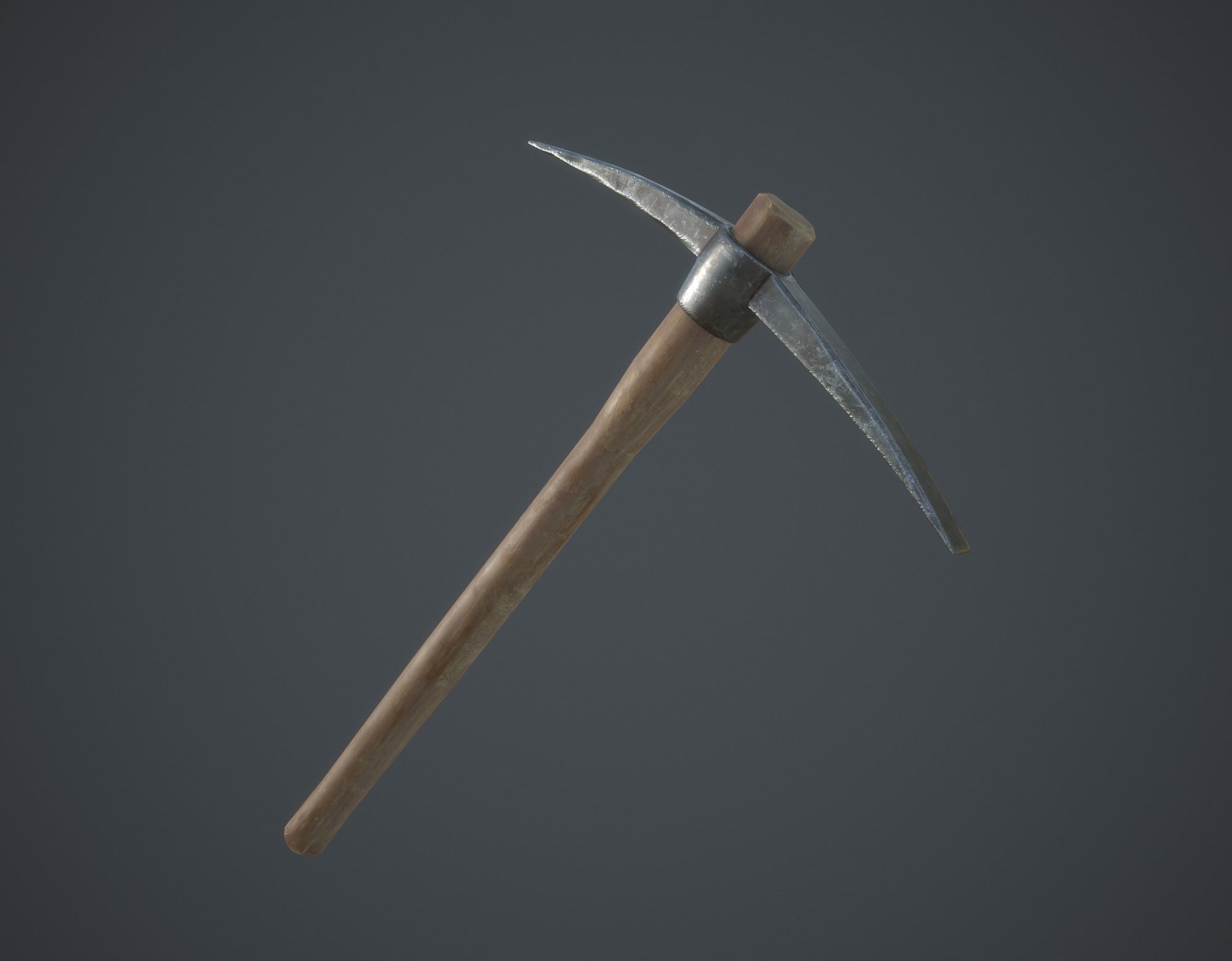 Pickaxe Low-poly 3D model_2