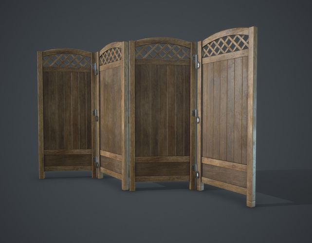 Room Divider Low-poly 3D model