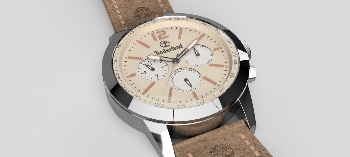 Timberland Watch - 3D Model 3D model_16