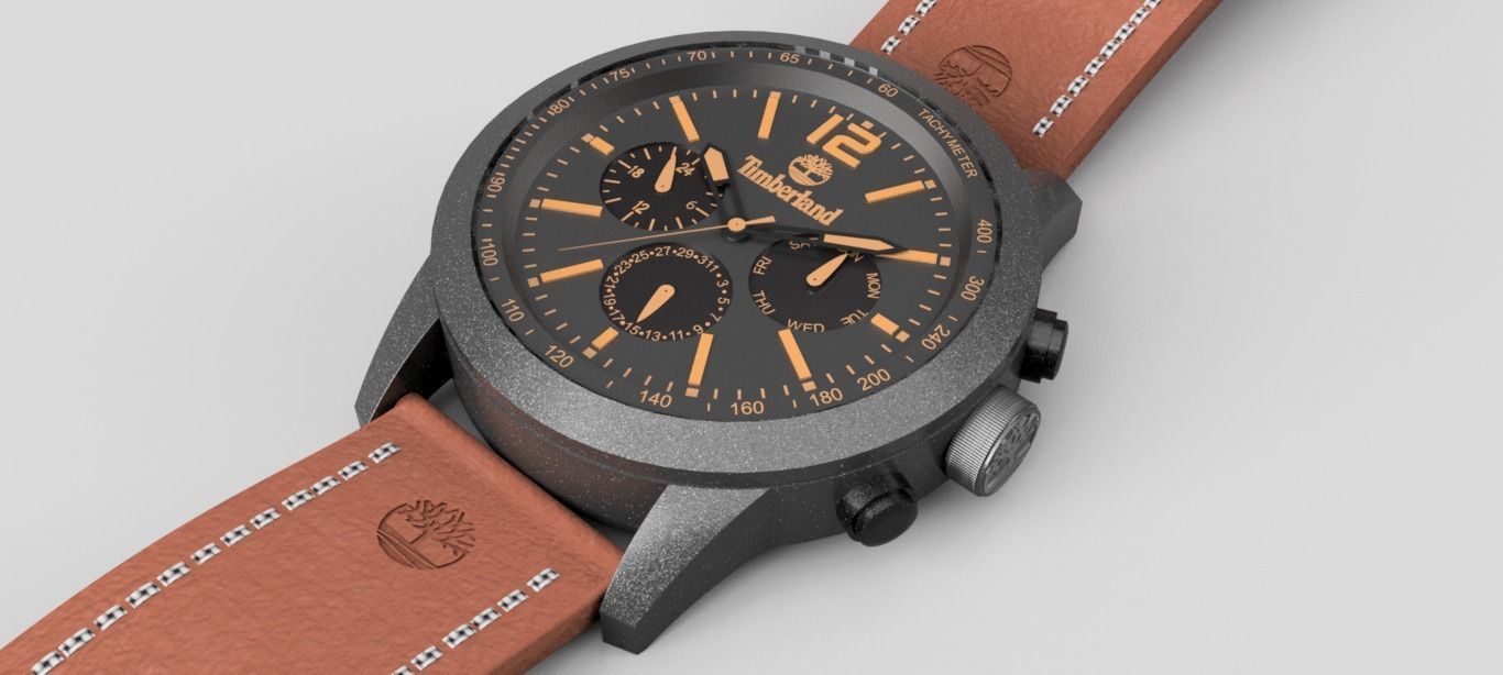 Timberland Watch - 3D Model 3D model_4