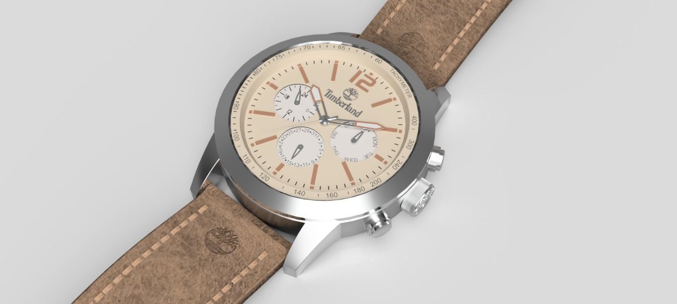 Timberland Watch - 3D Model 3D model_6