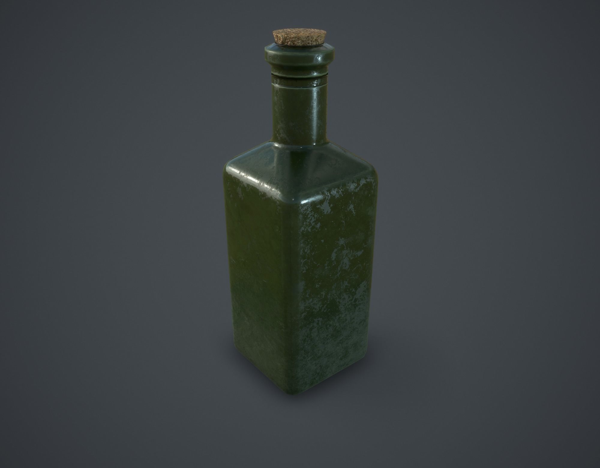 Small Potion Bottle Low-poly 3D model_3