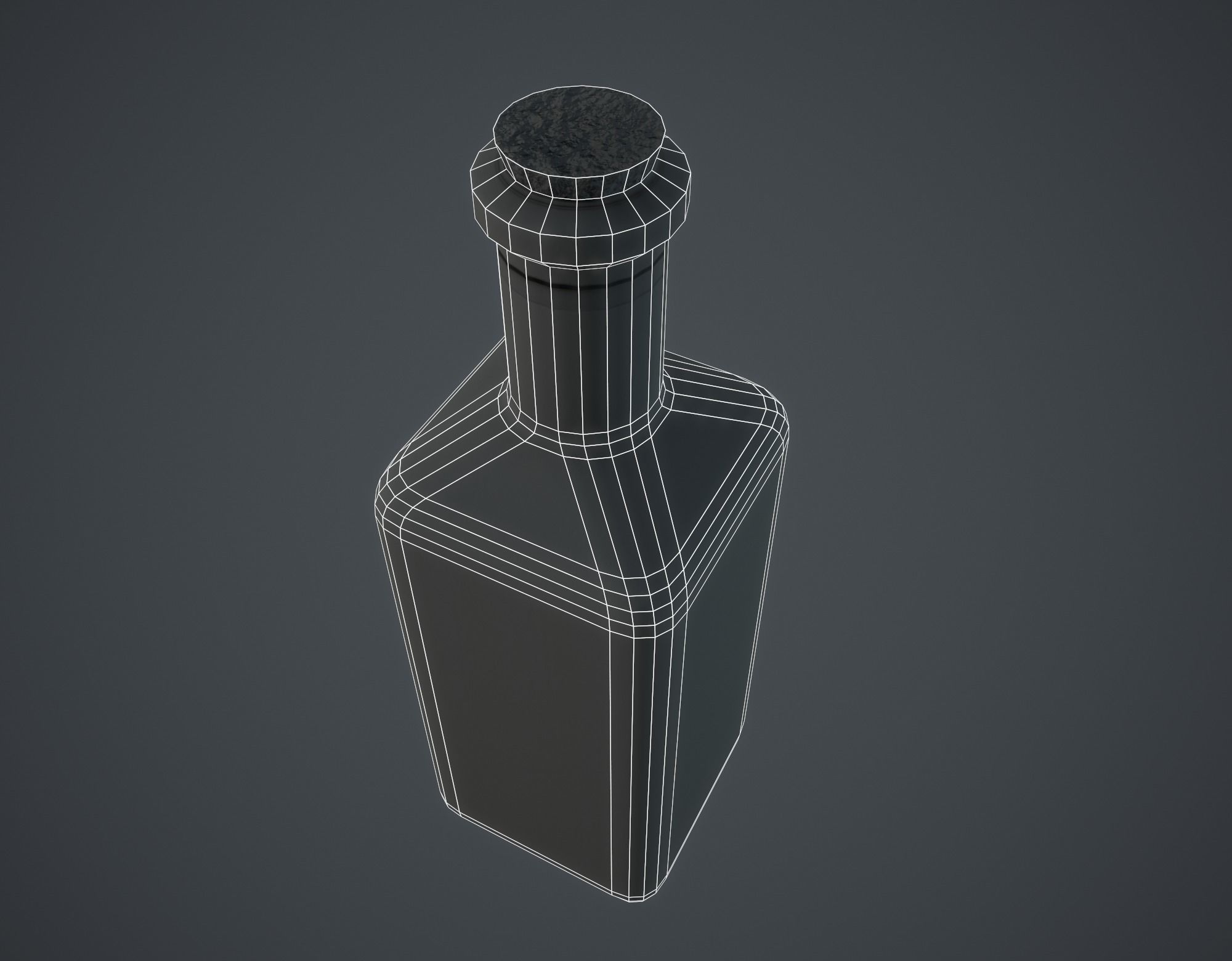 Small Potion Bottle Low-poly 3D model_5
