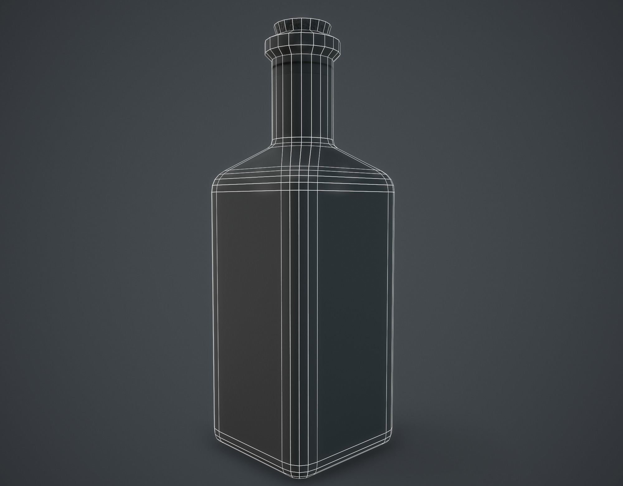 Small Potion Bottle Low-poly 3D model_4