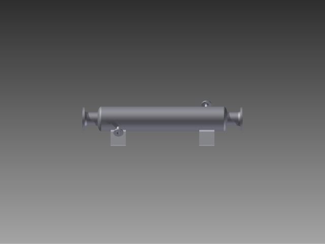 Tubular Heat Exchanger Free 3D model_2