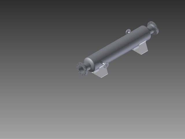 Tubular Heat Exchanger Free 3D model_1