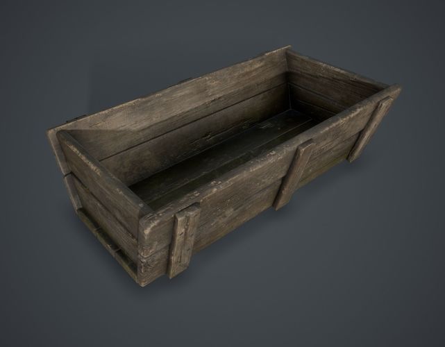 Trough Low-poly 3D model