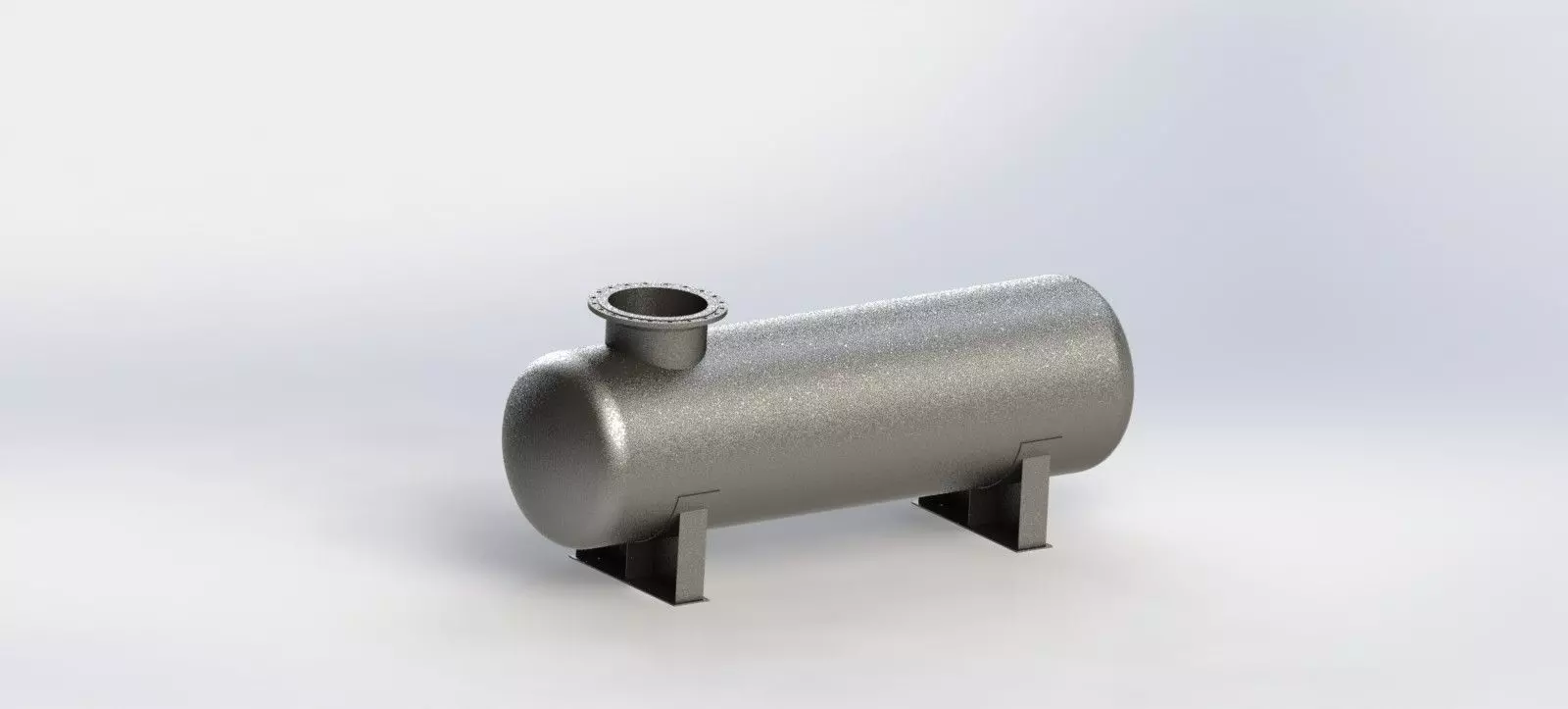 Horizontal Vessel Free 3D model_0