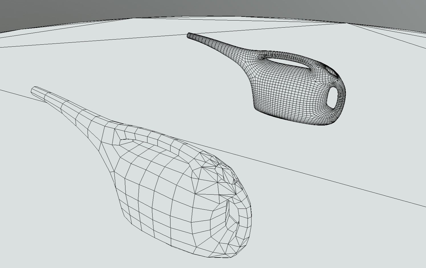 Red Bucket and  Watering Can Low-poly 3D model_25