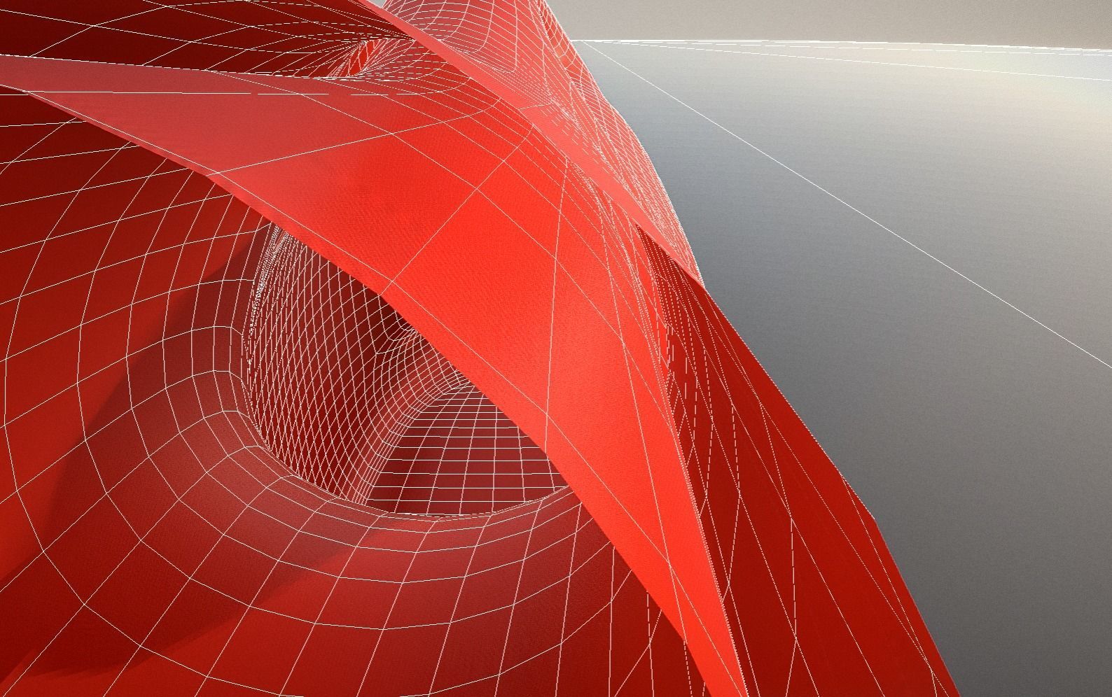 Red Bucket and  Watering Can Low-poly 3D model_19