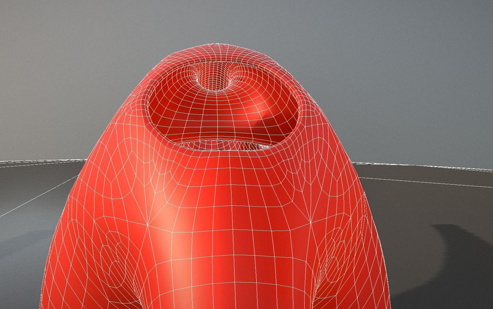 Red Bucket and  Watering Can Low-poly 3D model_20