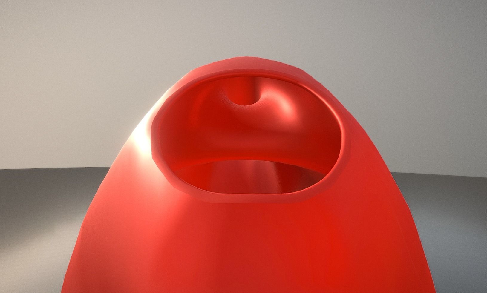 Red Bucket and  Watering Can Low-poly 3D model_23