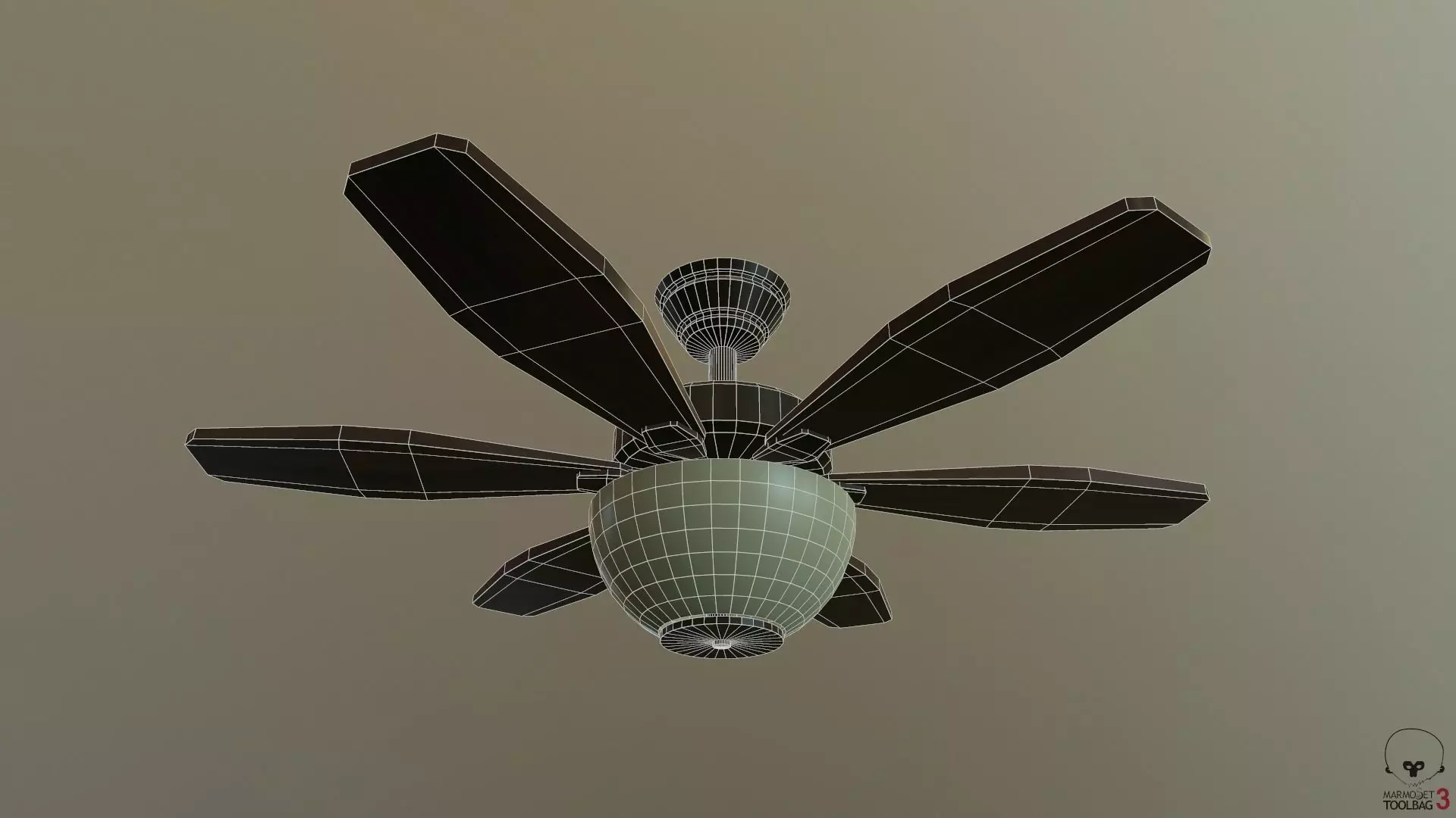 Ceiling Fan Free low-poly 3D model