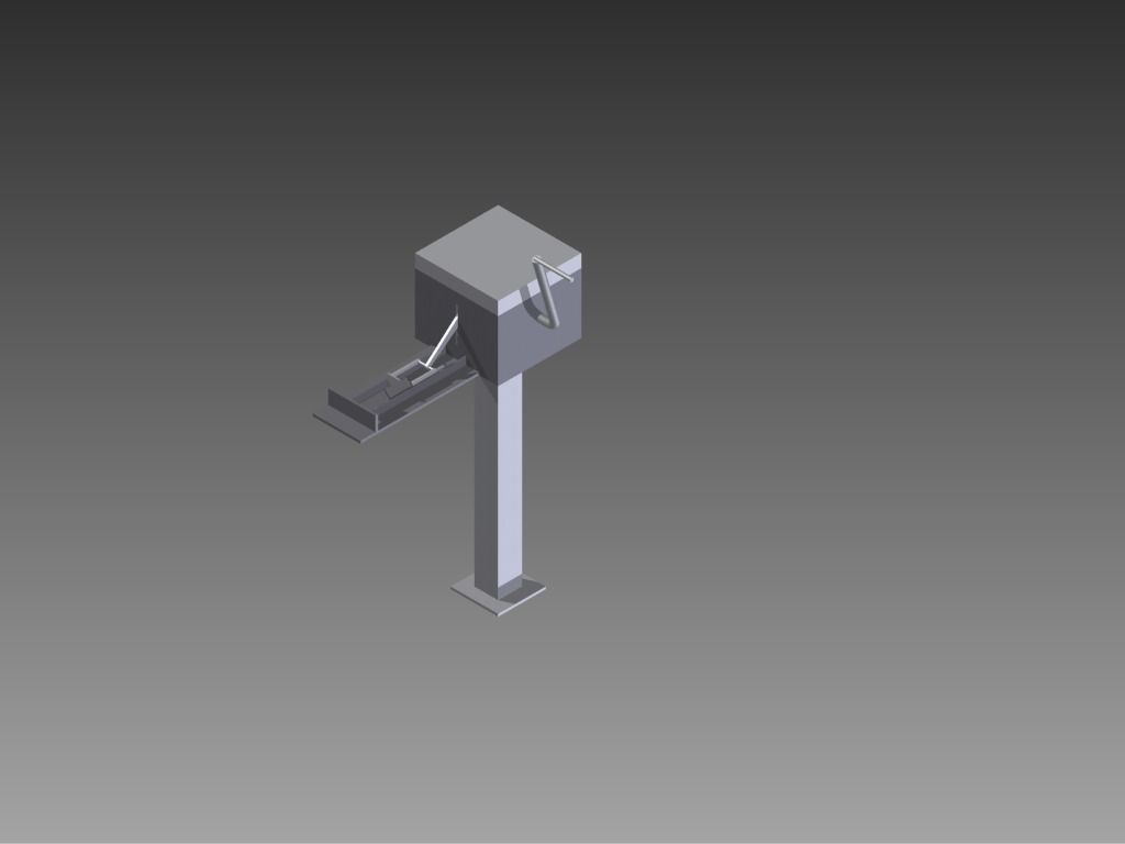 Mechanical Can Crusher Free 3D model_1
