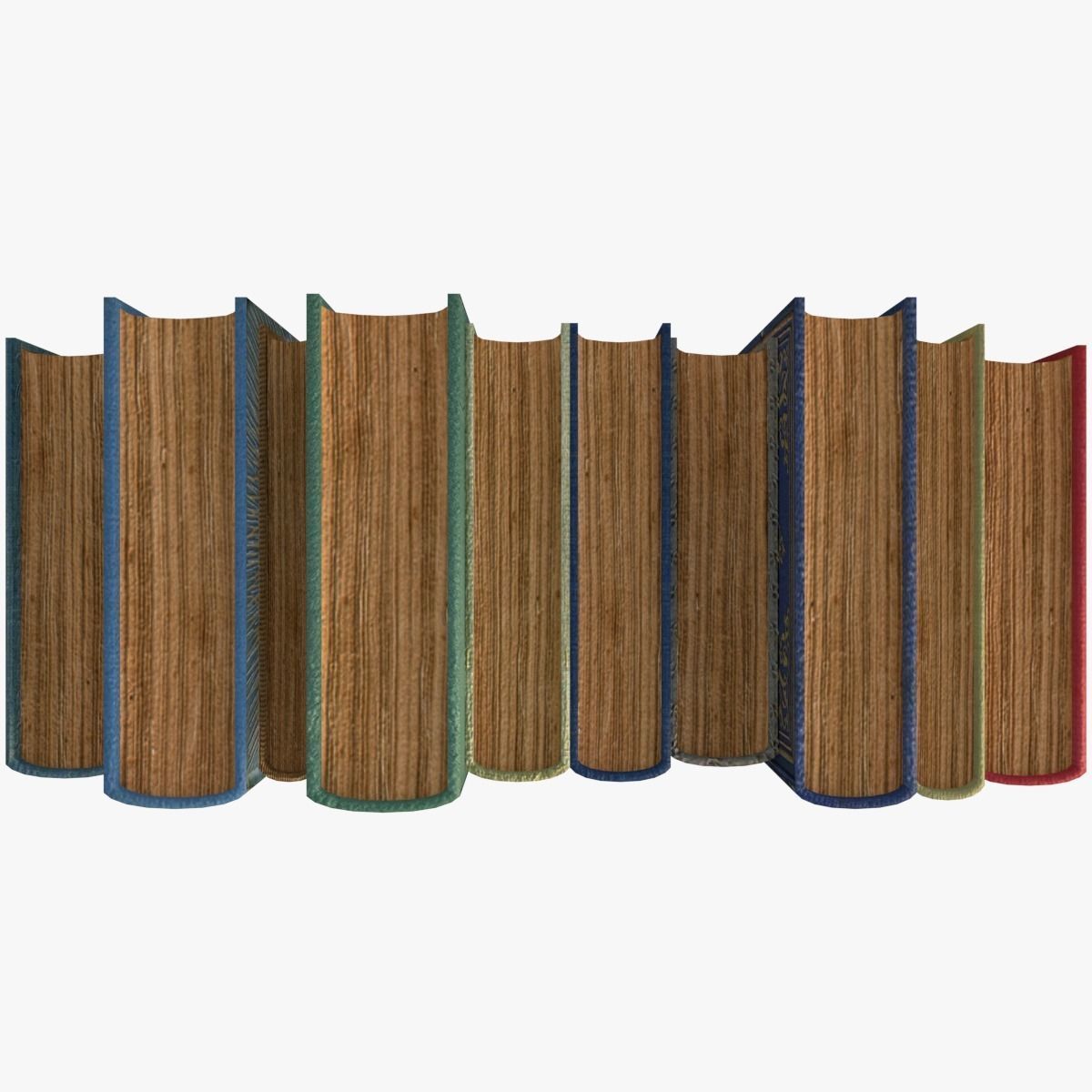 Old Books Collection 4 --- 130 books Low-poly 3D model_10