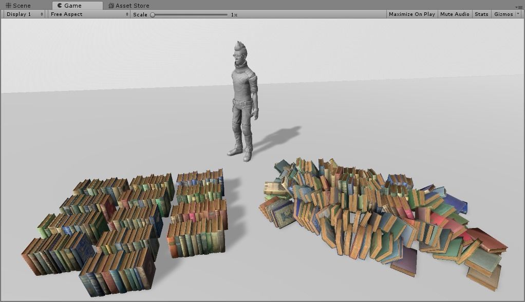 Old Books Collection 4 --- 130 books Low-poly 3D model_4