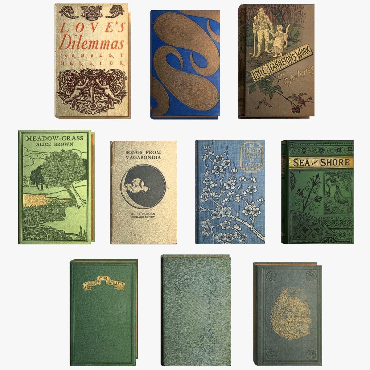 Old Books Collection 4 --- 130 books Low-poly 3D model_22