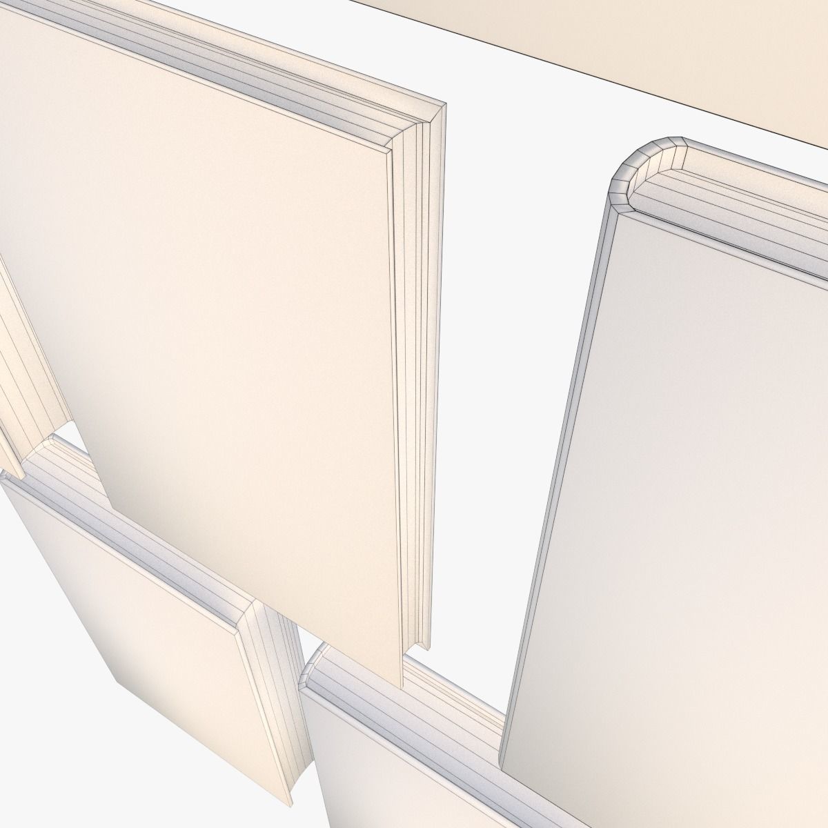 Old Books Collection 4 --- 130 books Low-poly 3D model_14