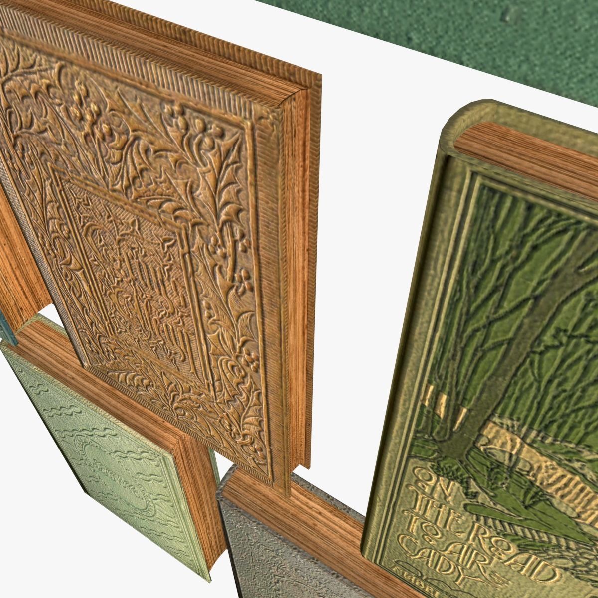 Old Books Collection 4 --- 130 books Low-poly 3D model_13