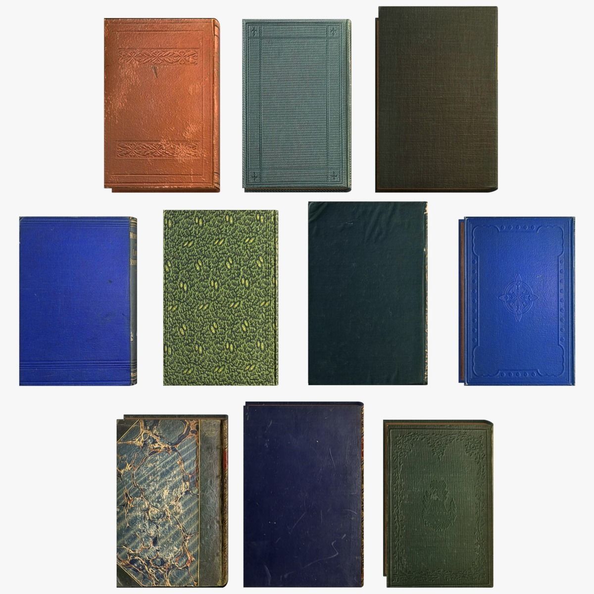 Old Books Collection 4 --- 130 books Low-poly 3D model_20