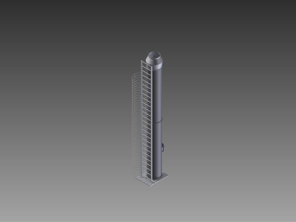 14meter Boiler Chimney Free 3D model_0