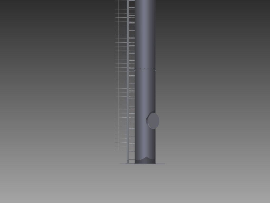14meter Boiler Chimney Free 3D model_3