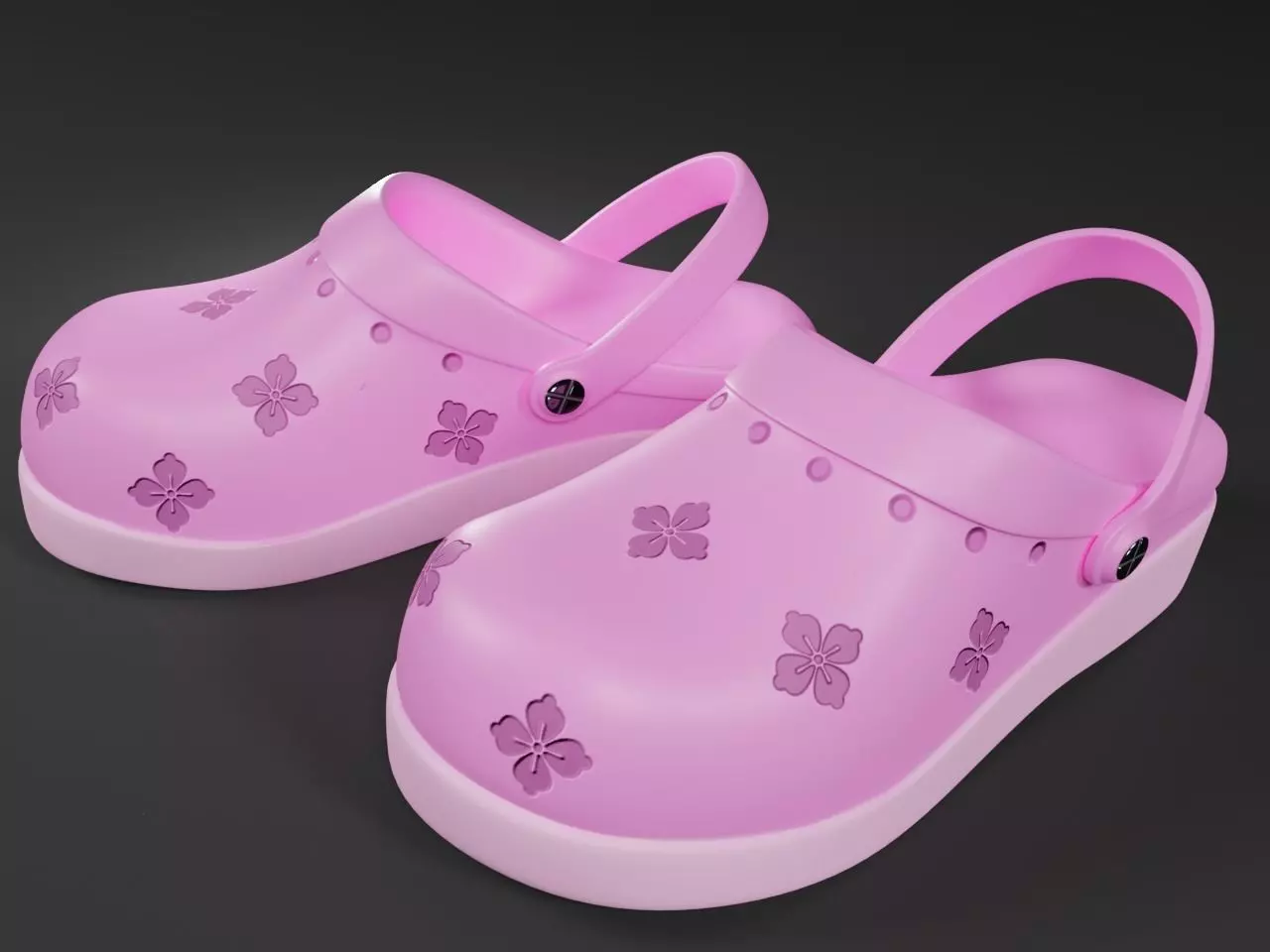 PINK CHILL SHOES Free low-poly 3D model