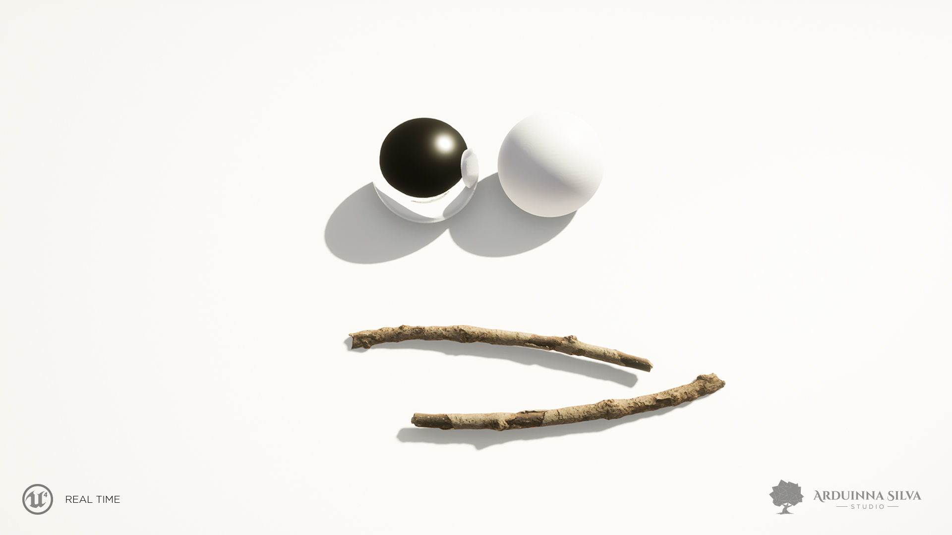 Wood stick 002 - Photogrammetry Low-poly 3D model_1