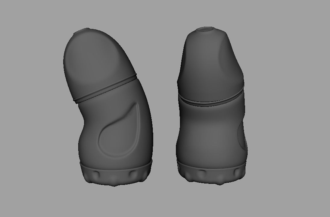 Baby Bottle Low-poly 3D model_3
