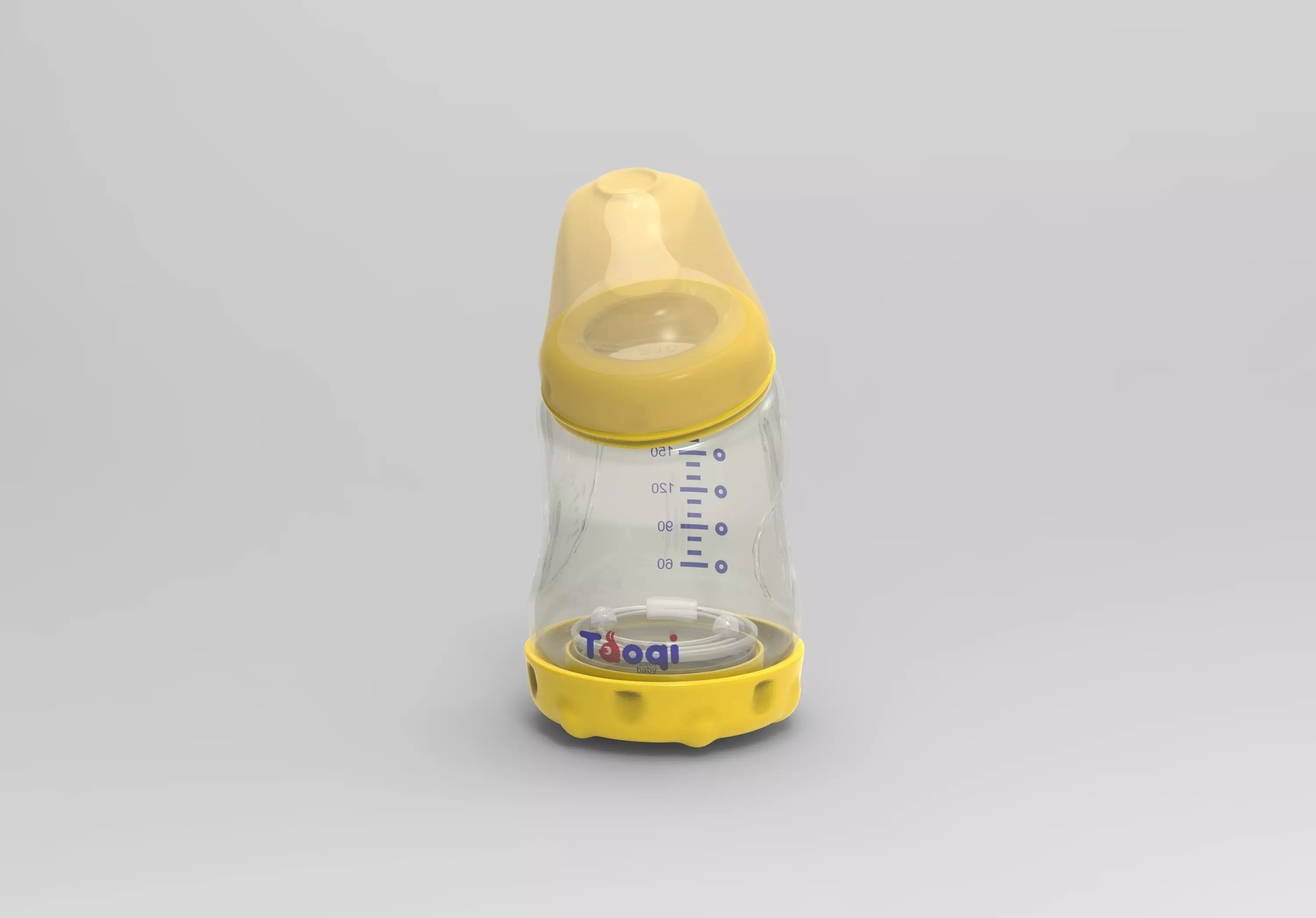 Baby Bottle Low-poly 3D model_0