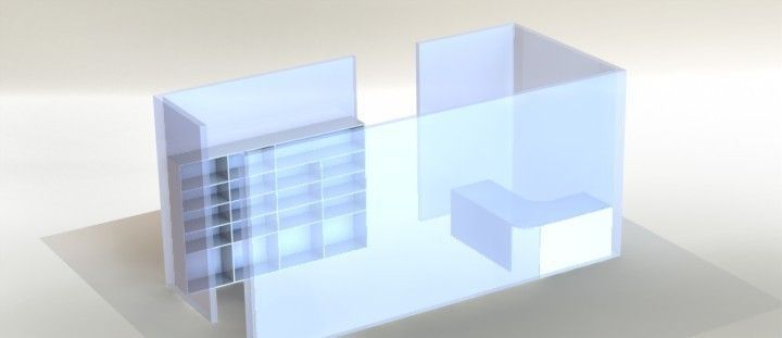 office layout Free 3D model_2
