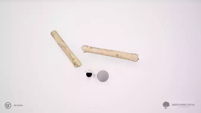 Wood stick 004 - Photogrammetry