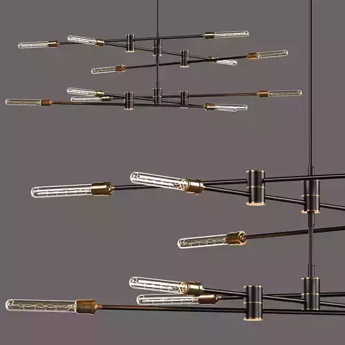 Restoration Hardware KINETIC 2-TIER CHANDELIER 3D model