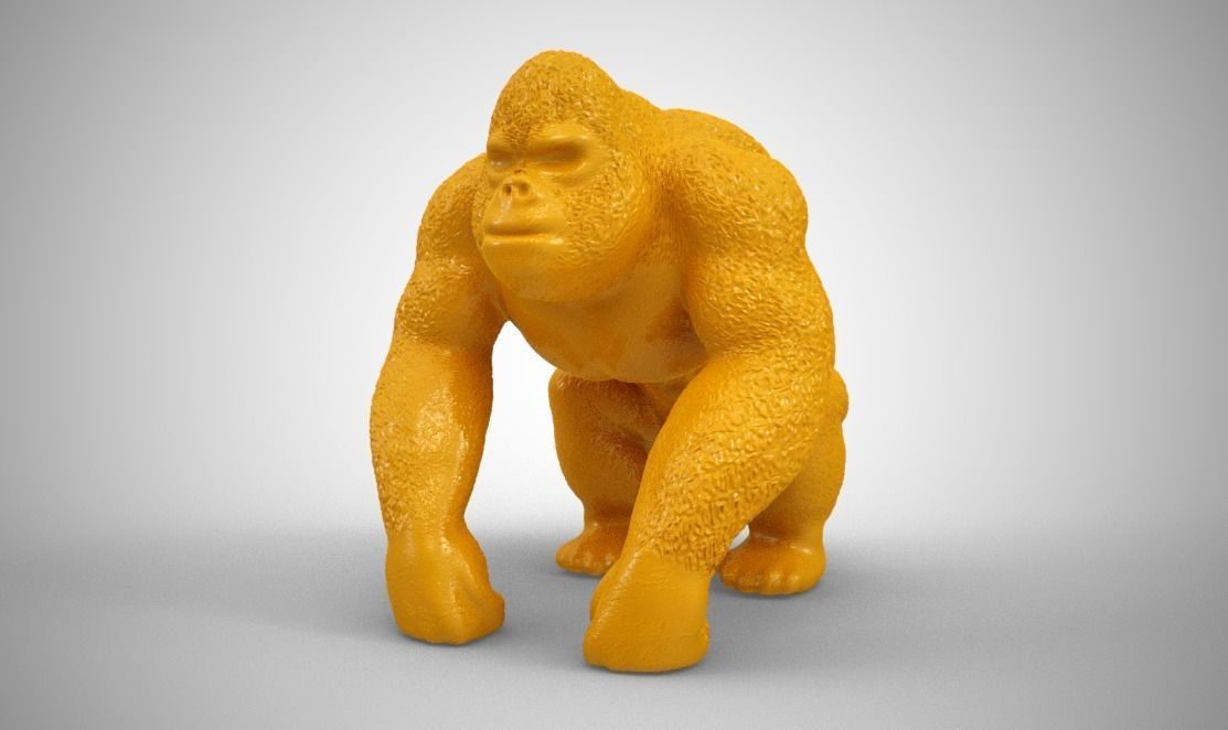 Gorilla 3D print model_3