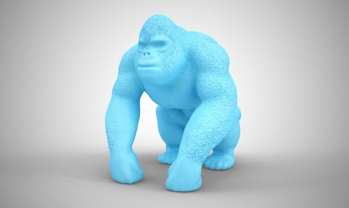Gorilla 3D print model_6
