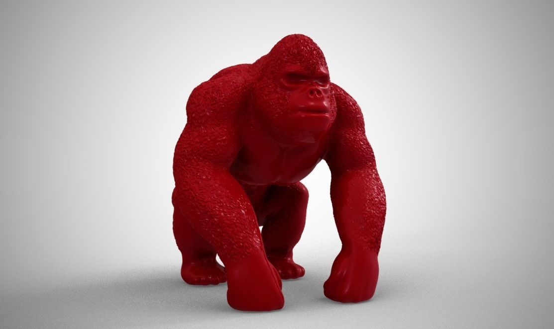 Gorilla 3D print model_8