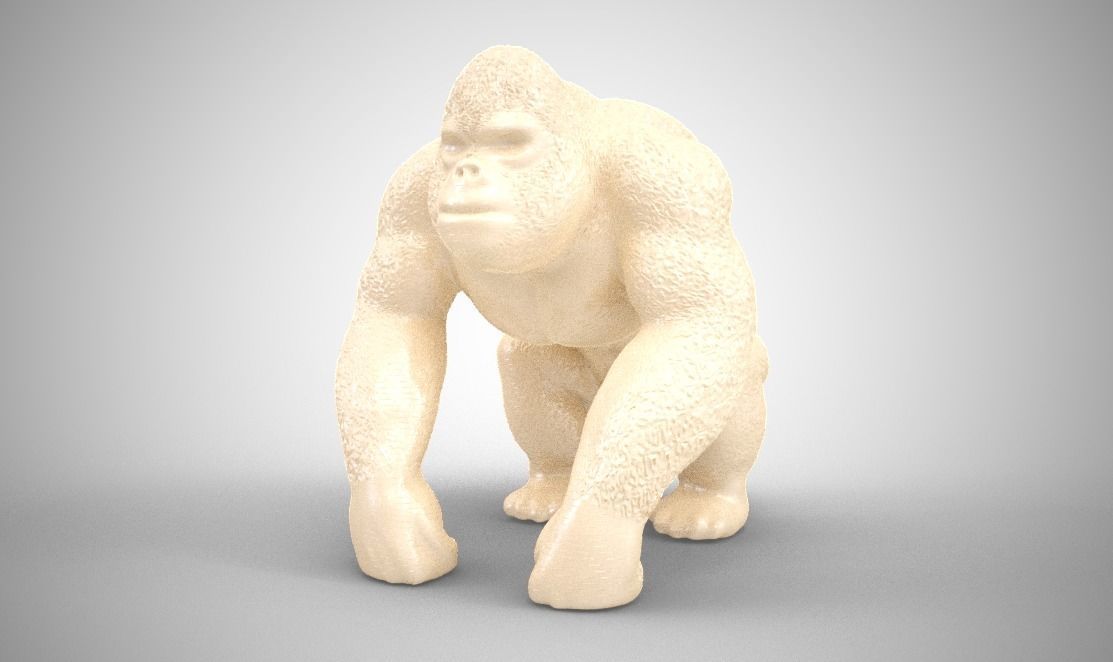 Gorilla 3D print model_2