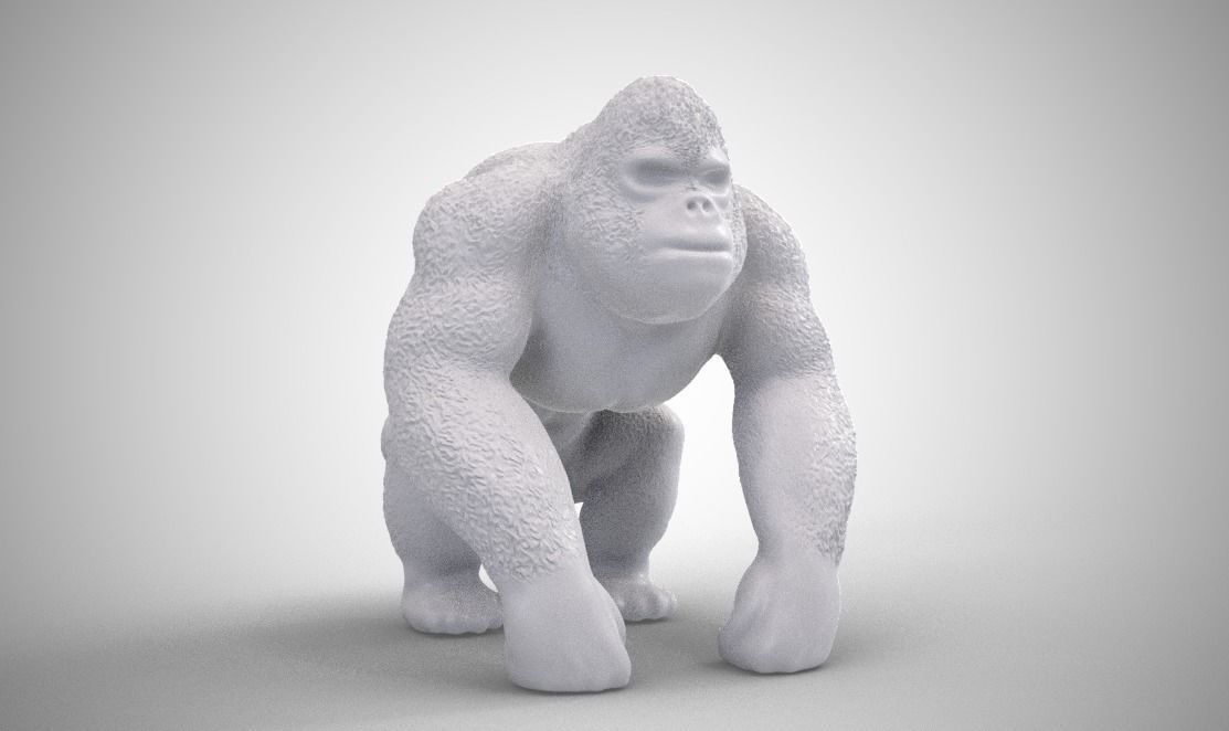 Gorilla 3D print model_7