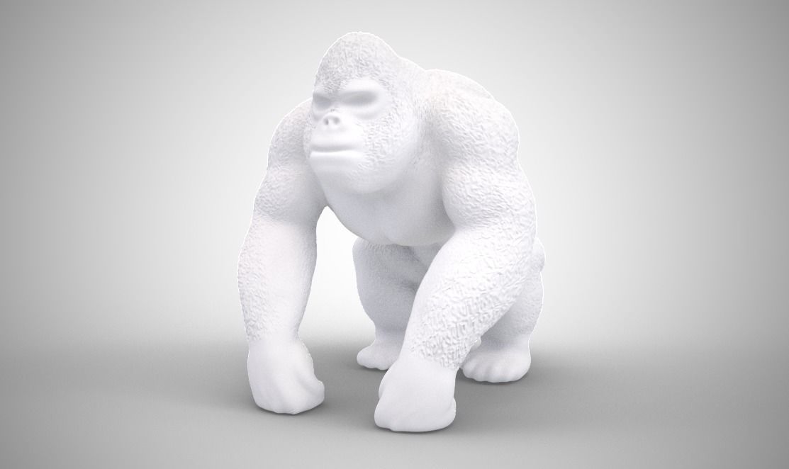 Gorilla 3D print model_1