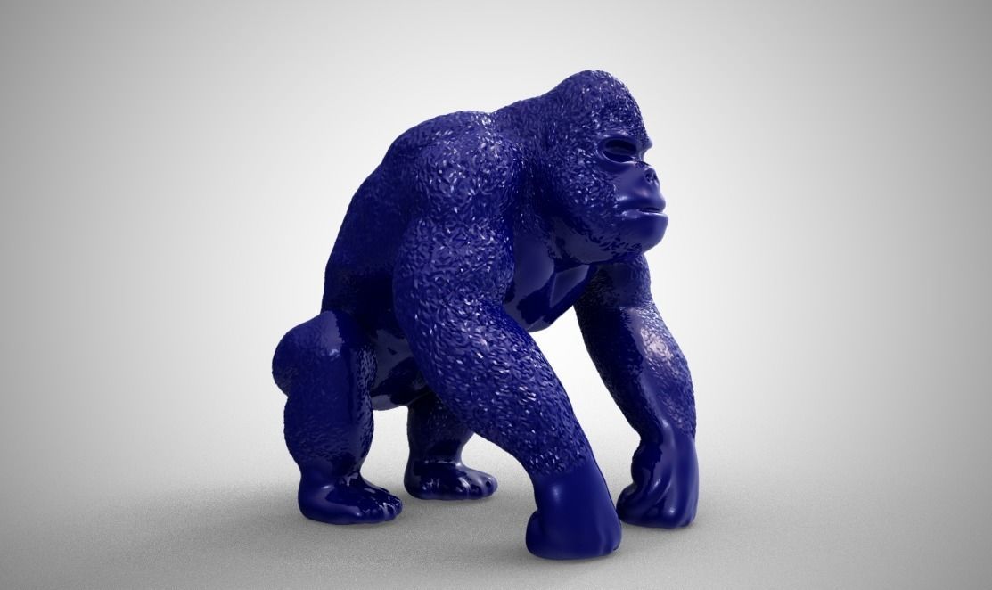 Gorilla 3D print model_9