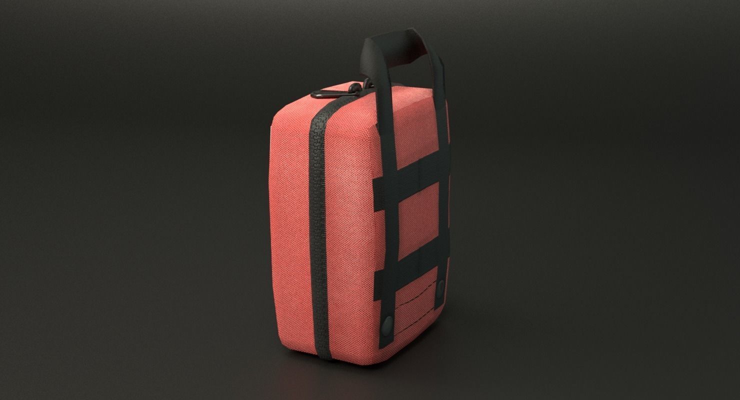 First Aid Kit Low-poly 3D model_21
