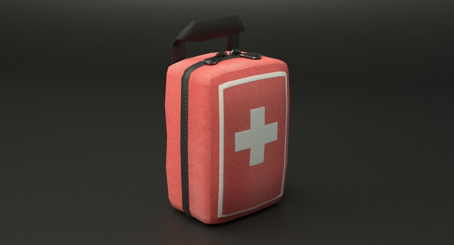 First Aid Kit Low-poly 3D model_31