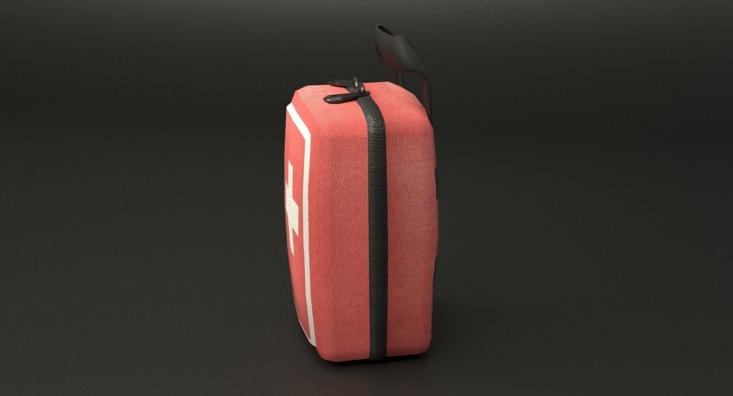 First Aid Kit Low-poly 3D model_19