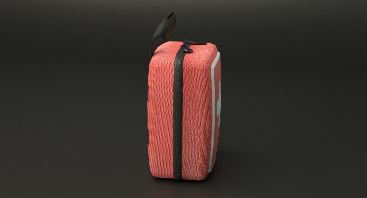 First Aid Kit Low-poly 3D model_29