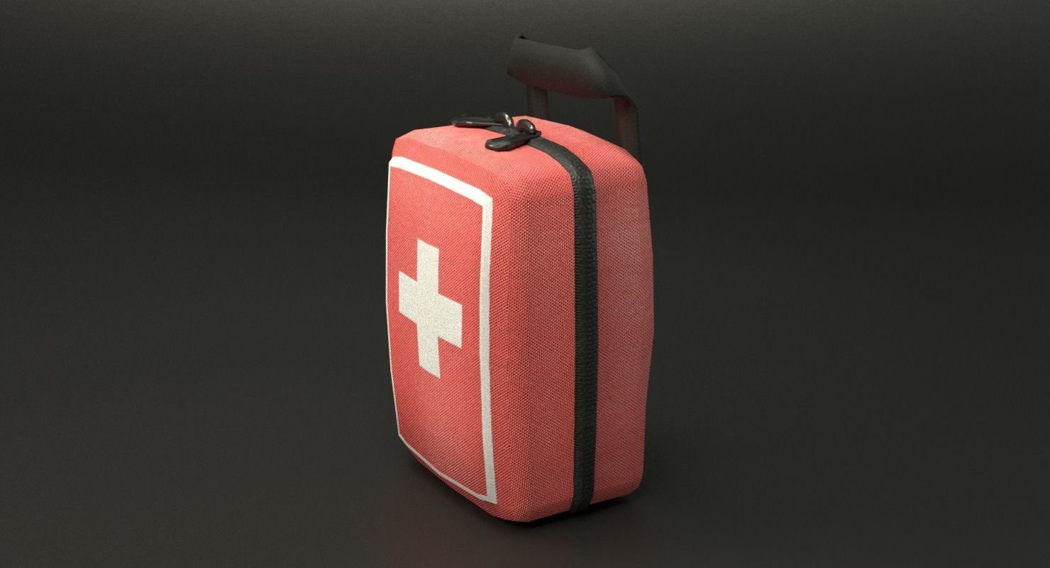 First Aid Kit Low-poly 3D model_18